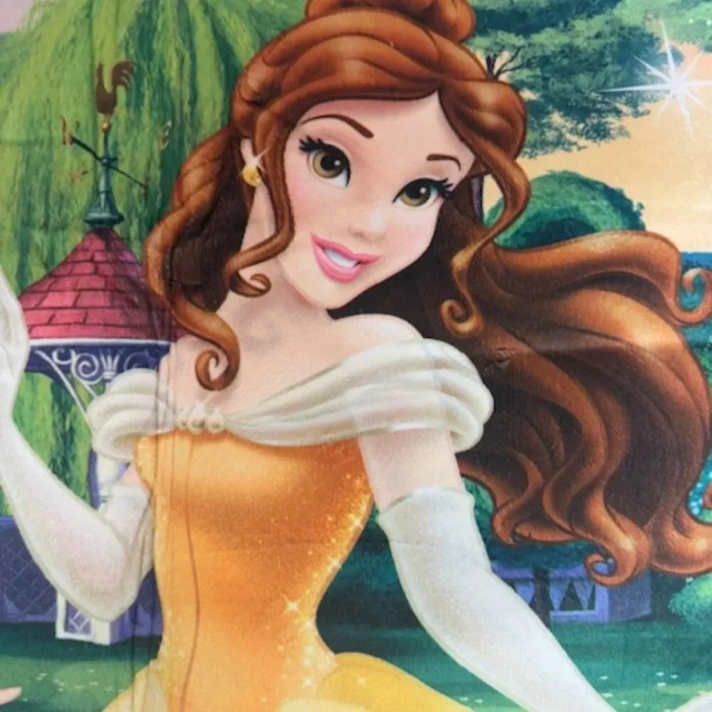 Disney Princess Rug, 30x45 Non Slip Backing Cinderella, Ariel Belle Bed/Bath